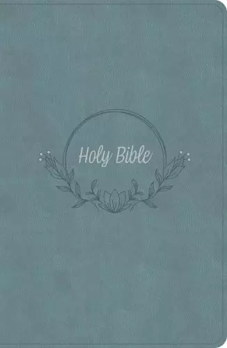 KJV Large Print Personal Size Reference Bible, Earthen Teal SuedeSoft LeatherTouch, Indexed