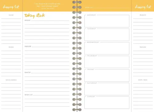 Meal Planner-12 Month (Undated)