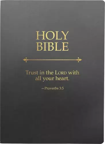 KJV Holy Bible, Trust in the Lord Life Verse Edition, Large Print, Black Ultrasoft: (Red Letter, 1611 Version)