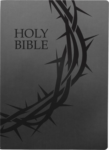 KJV Holy Bible, Crown of Thorns Design, Large Print, Black Ultrasoft: (Red Letter, 1611 Version)