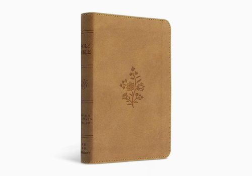 ESV Compact Bible (TruTone, Nubuck Caramel, Wildflower Design)