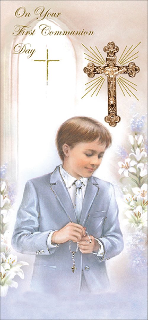 Boy Communion Boxed Card