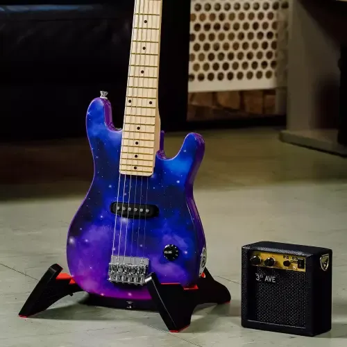 3rd Avenue Junior Electric Guitar Pack - Purple Galaxy