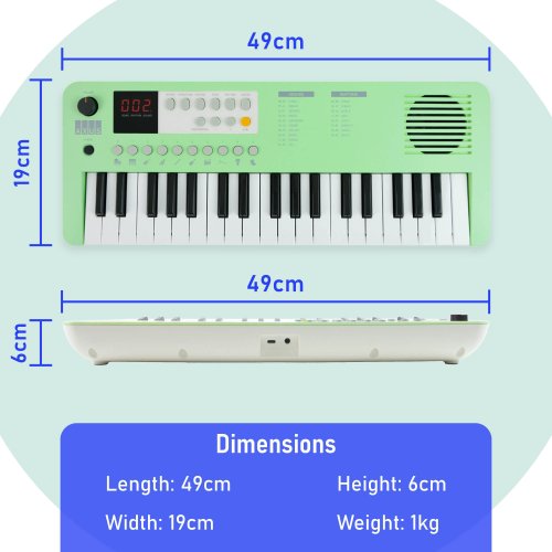 Axus Mini Keyboard 37 Key Keyboard - Green