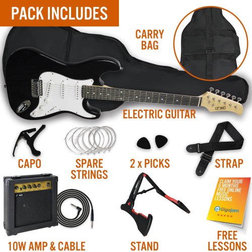 3rd Avenue Full Size Electric Guitar Pack - Black