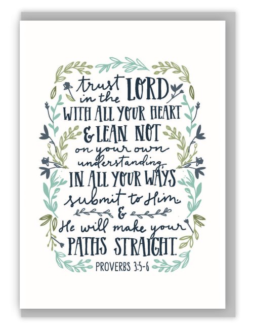 Trust in the Lord A6 Card