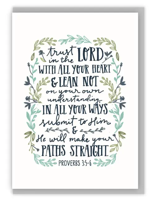 Trust in the Lord A6 Card