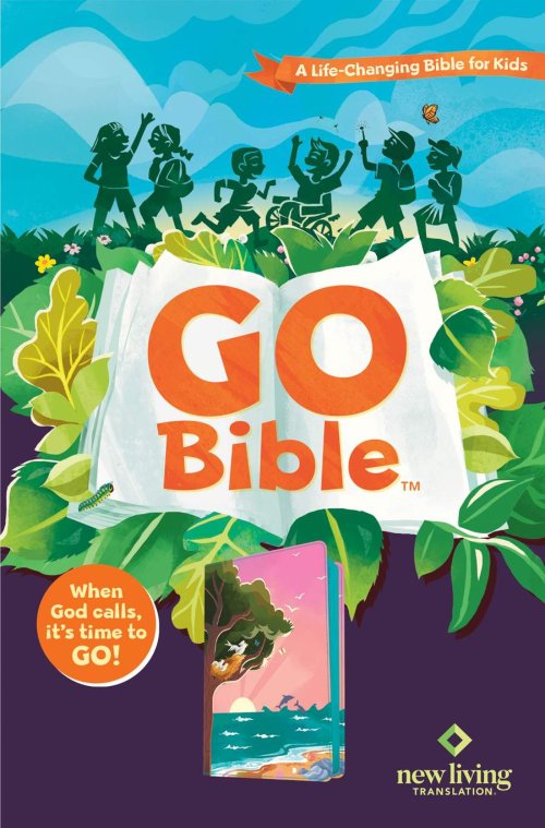 NLT Go Bible for Kids  (LeatherLike, Beach Sunrise)