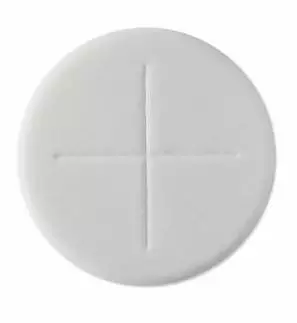 Pack of 50 Priest Communion Wafers 2.75" Single Cross, Sealed Edge, White