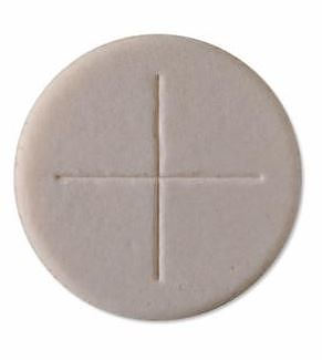 Pack of 50 - 2 3/4" Priests Communion Wafers | Altar Bread - Wholemeal Sealed Edge Single Cross