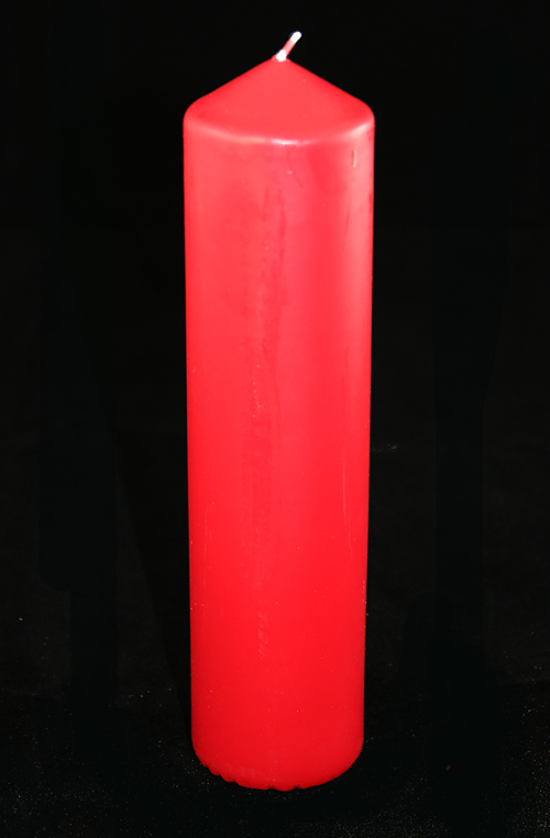 8" x 2" Advent Candle Set - Red and White