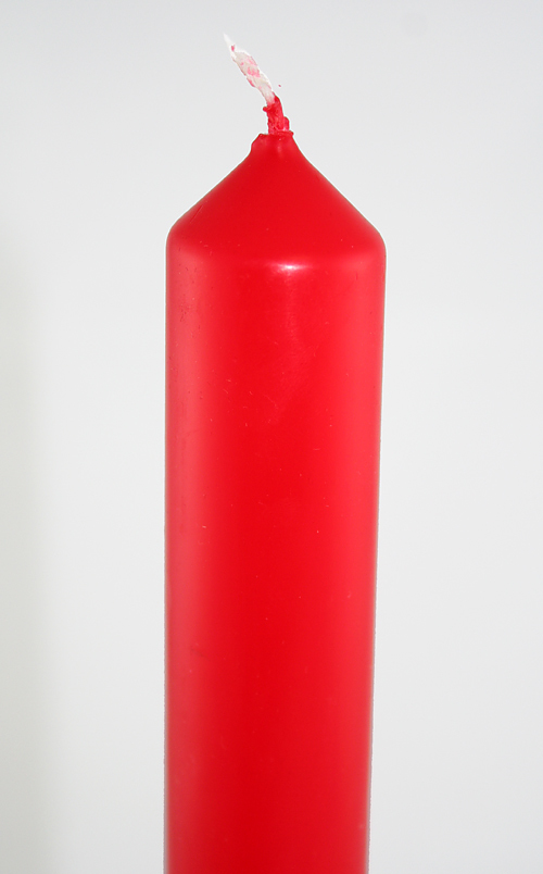 12" x 1" Plain Red Advent Candle - Single