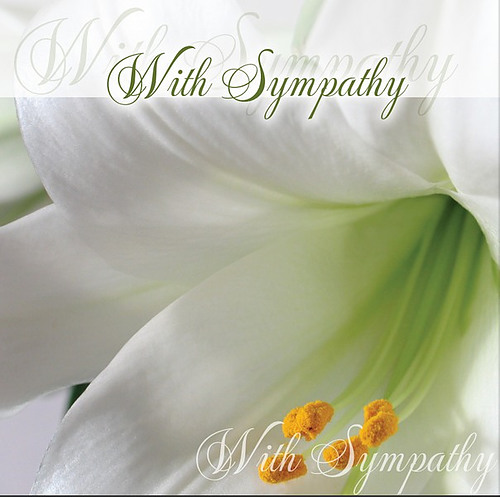 With Sympathy Single Card