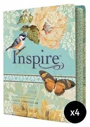 NLT Inspire Bible Pack of 4