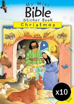 10 x My Mini Bible Sticker Book: Christmas