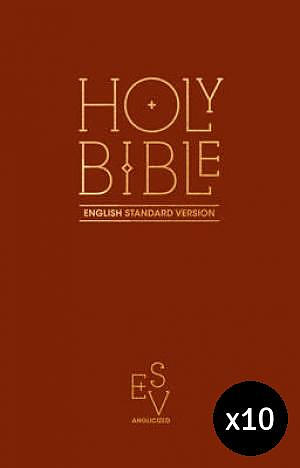 ESV Anglicised Pew Bible (Burgundy) - Pack of 10