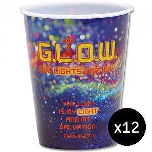 G.L.O.W. God Lights Our Way - 12 Tumblers