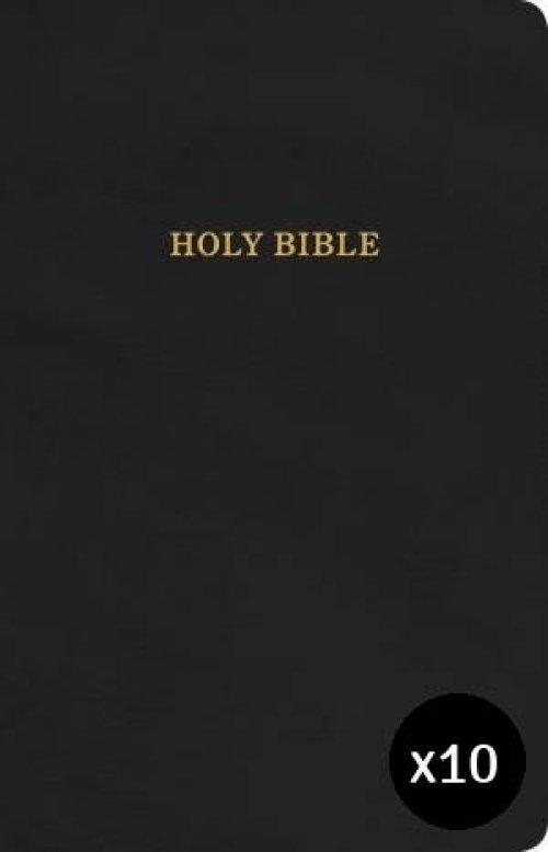 KJV Gift and Award Bible Black Pack of 10