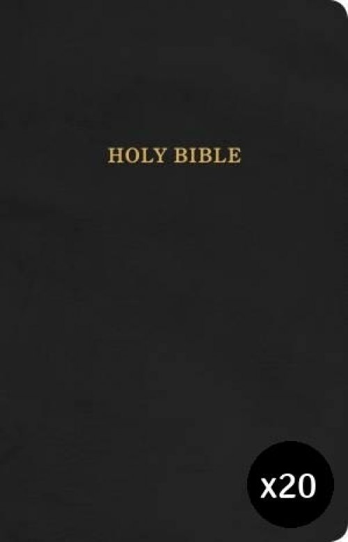 KJV Gift and Award Bible Black Pack of 20