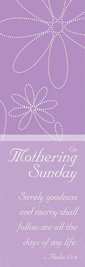 Mothering Sunday Bookmarks Pack of 36