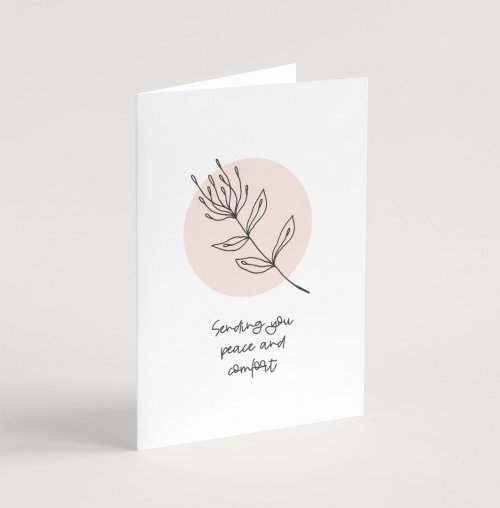 Peace & Comfort (Flora) - Sympathy Card