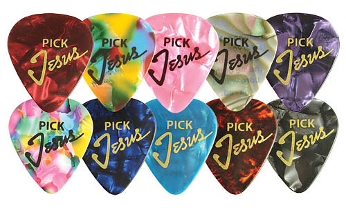 pick jesus guitar pick