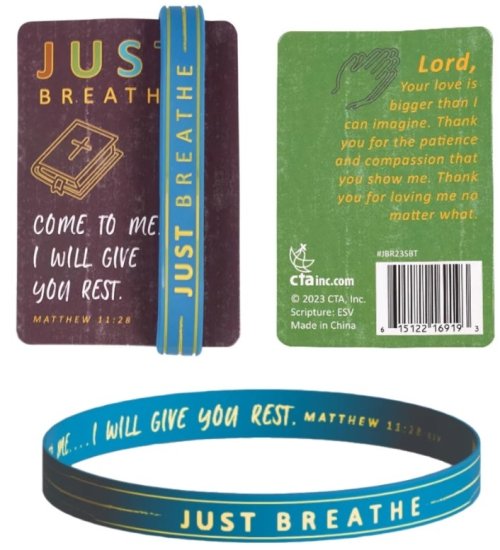 Just Breathe Silicone Bracelet