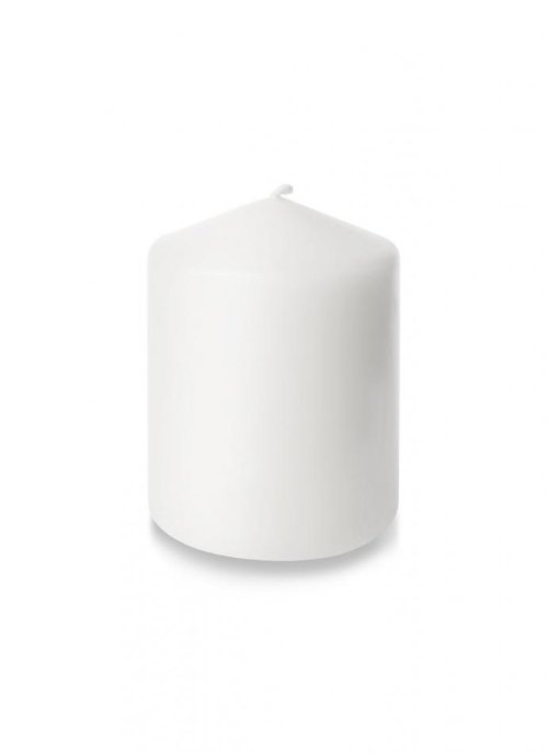 4" X 3" White Pillar, Pack of 6