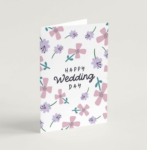 Happy Wedding Day (Petals) - Greeting Card