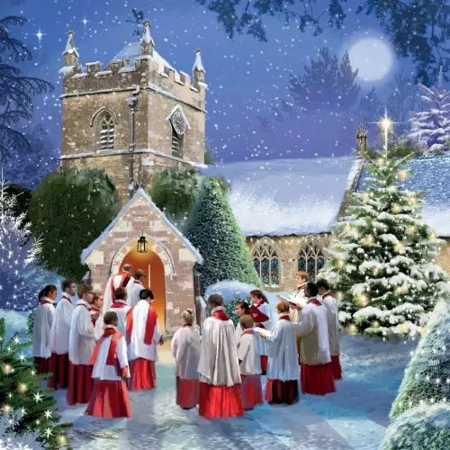 Church & Choir (Pack of 10) Charity Christmas Cards
