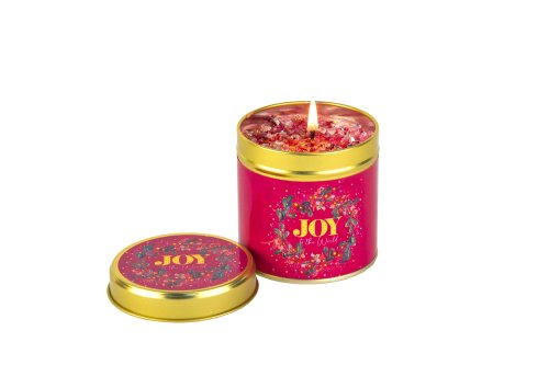 Joy to the World Candle Tin