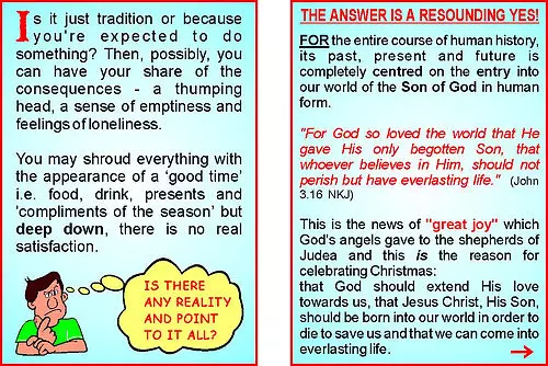 50 x Why Are You Celebrating? Christmas Tracts