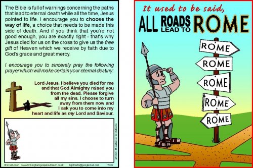 50 x All Roads Lead to Rome Tracts