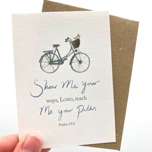 Teach Me Little Note Encouragement Single Card