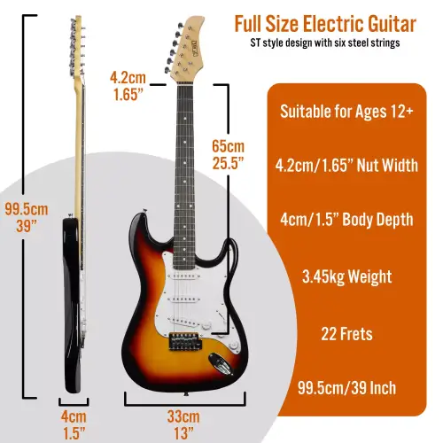 3rd Avenue Electric Guitar Pack - Sunburst