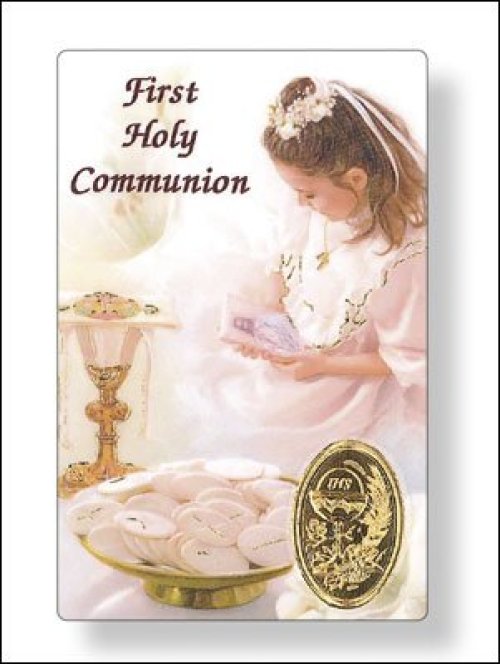 Girl's Communion Prayer Card