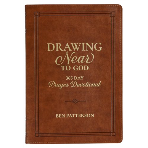 Devotional Drawing Near to God Brown Faux Leather