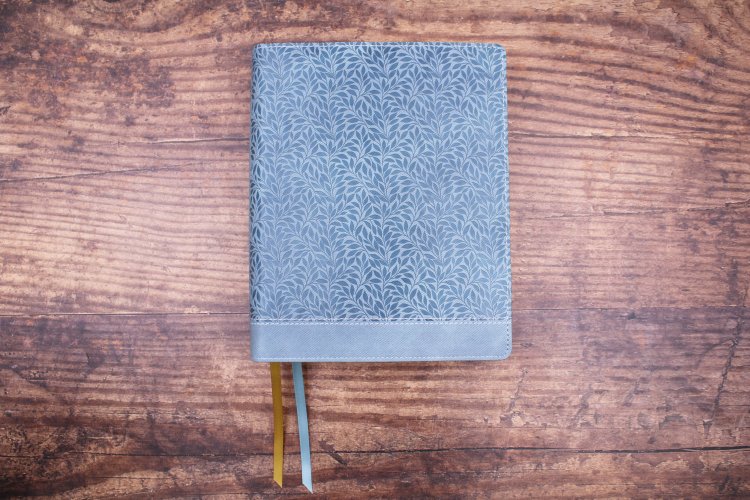 NIV, Journal the Word Bible (Perfect for Note-Taking), Large Print, Leathersoft, Teal, Red Letter, Comfort Print