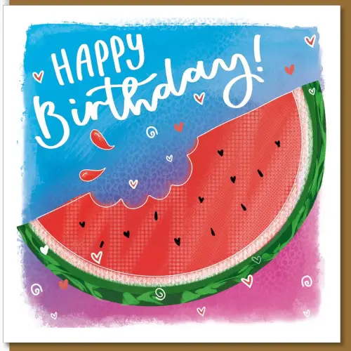 Water Melon Birthday Card