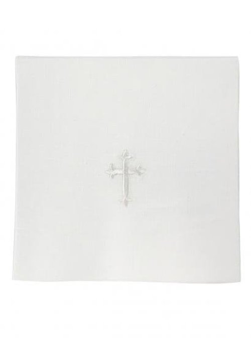 NEW 7" x 7" Chalice Pall - Polycotton - White Cross Design