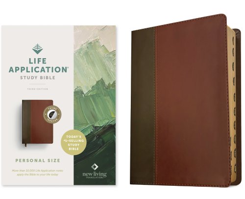 NLT Life Application Study Bible, Third Edition, Personal Size (LeatherLike, Brown/Mahogany, Indexed, Red Letter)