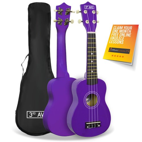 3rd Avenue Soprano Ukulele - Purple