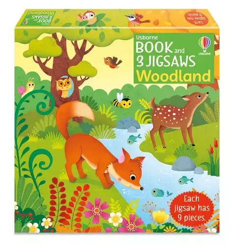 Usborne Book And 3 Jigsaws: Woodland