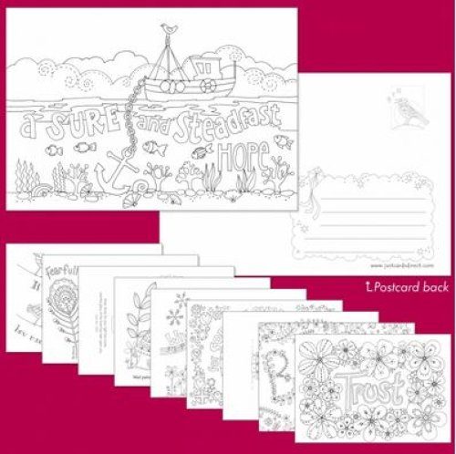 Images of Hope Colouring Postcards