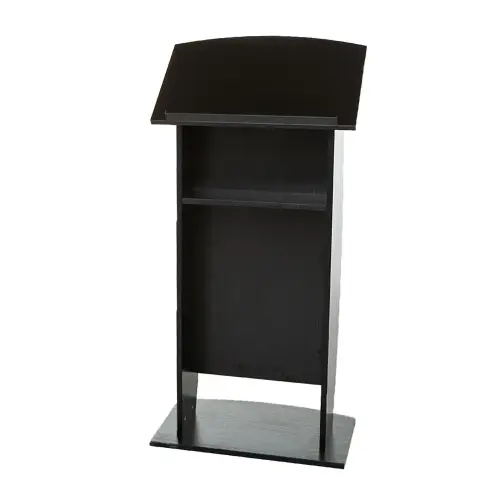 Black Ash Curved Lectern