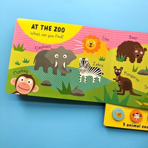 My First Animals - Press and Play Silicone 5 Button Sound Books