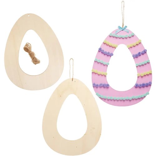 Easter Egg Wooden Wreath Bases