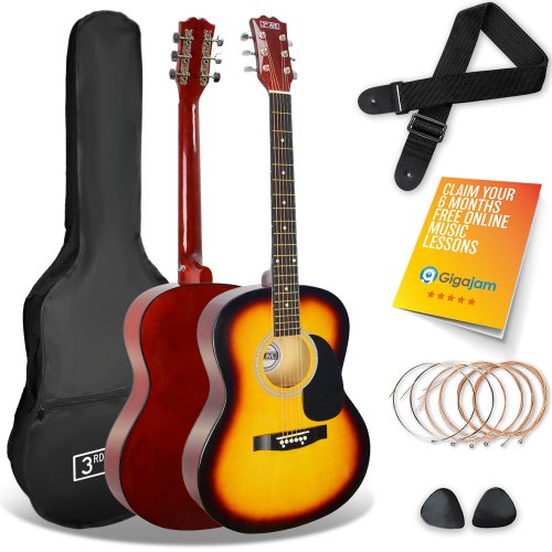 3rd Avenue Acoustic Guitar Pack - Sunburst