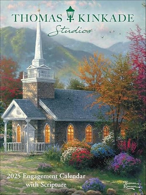 Thomas Kinkade Studios 12-month 2025 Monthly/weekly Engagement Calendar With Scripture