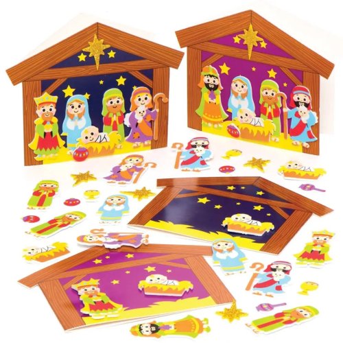 Nativity Scene Card Kits (Pack of 6)